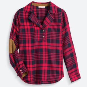 SKIES ARE BLUE Maguire Elbow Patch Top